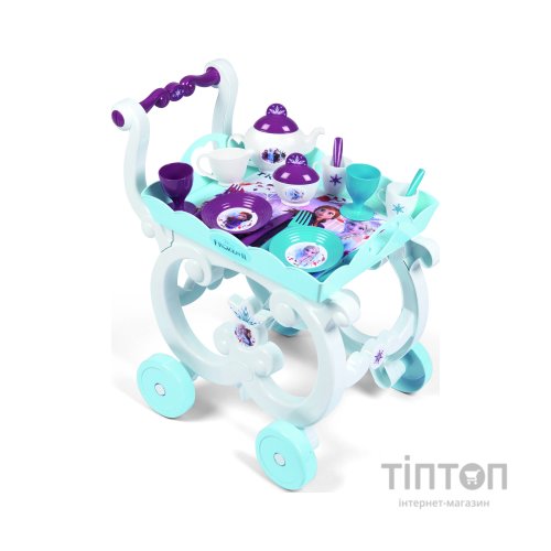 Ігровий набір Smoby Toys Візок Фроузен-2 Знімна таця і сервіз 17 аксесуарів (310517)