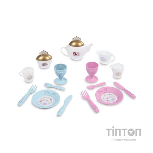 Ігровий набір Smoby Візок Дісней Принцеси зі знімним підносом із сервізом 17 аксесуарів (312502)