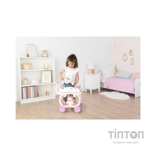 Ігровий набір Smoby Візок Дісней Принцеси зі знімним підносом із сервізом 17 аксесуарів (312502)