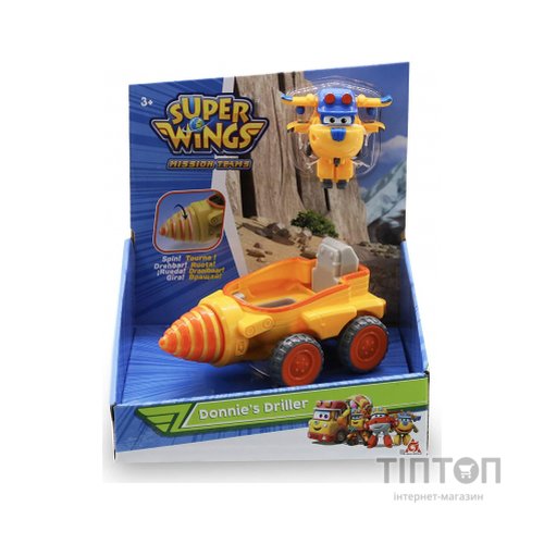 Ігровий набір Super Wings Donnie's Driller, Бурильний автомобіль Донні (EU730843)