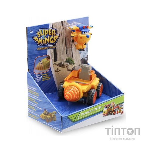 Ігровий набір Super Wings Donnie's Driller, Бурильний автомобіль Донні (EU730843)