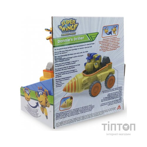 Ігровий набір Super Wings Donnie's Driller, Бурильний автомобіль Донні (EU730843)