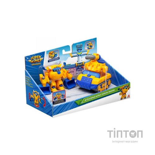 Ігровий набір Super Wings Supercharge Articulated Action Vehicle Donnie, Донні (EU740992V)