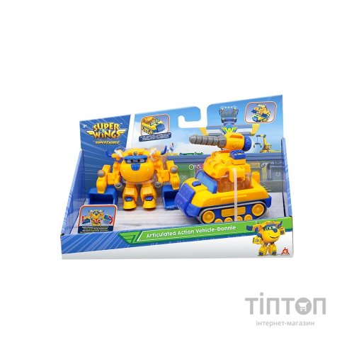 Ігровий набір Super Wings Supercharge Articulated Action Vehicle Donnie, Донні (EU740992V)