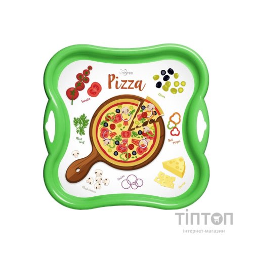 Ігровий набір Tigres набір посуду столовий Піца на підносі 27 елементів жовтий (39897)