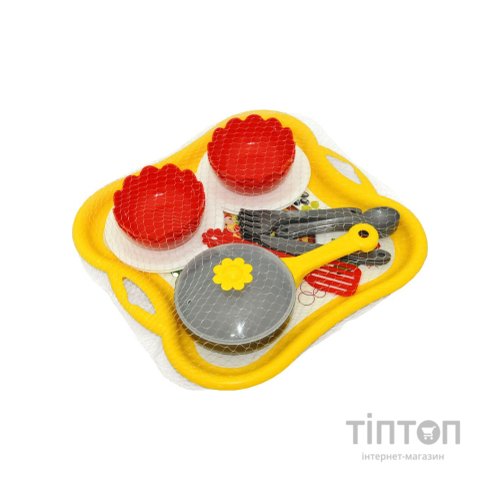 Ігровий набір Tigres набір посуду столовий Піца на підносі білий (39896)