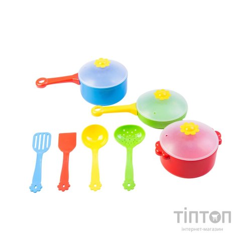 Ігровий набір Tigres набір посуду столовий Ромашка 10 елементів стандарт (39142)