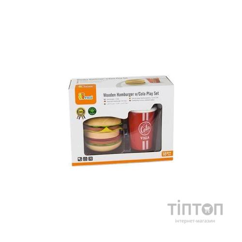 Ігровий набір Viga Toys Гамбургер і кола (51602)