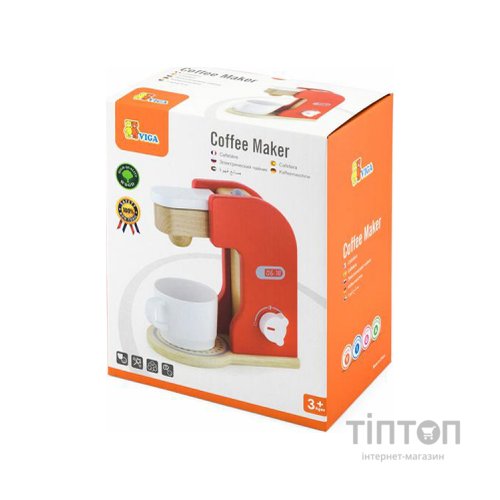 Ігровий набір Viga Toys кавоварка з дерева (50234FSC)