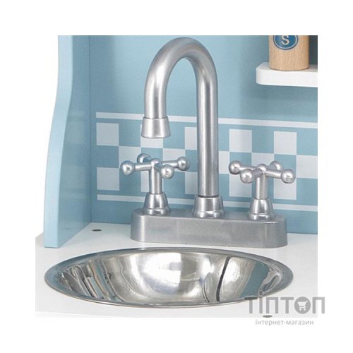 Ігровий набір Viga Toys кухня з дерева з аксесуарами PolarB блакитна (44047)