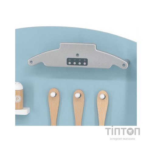 Ігровий набір Viga Toys кухня з дерева з аксесуарами PolarB блакитна (44047)