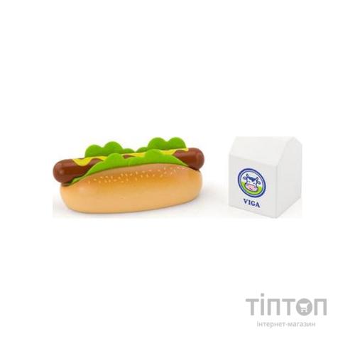 Ігровий набір Viga Toys кулінара Хот-дог і молоко (51601)