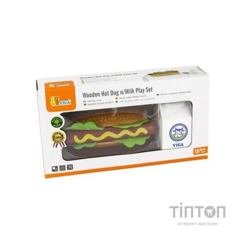 Ігровий набір Viga Toys кулінара Хот-дог і молоко (51601)