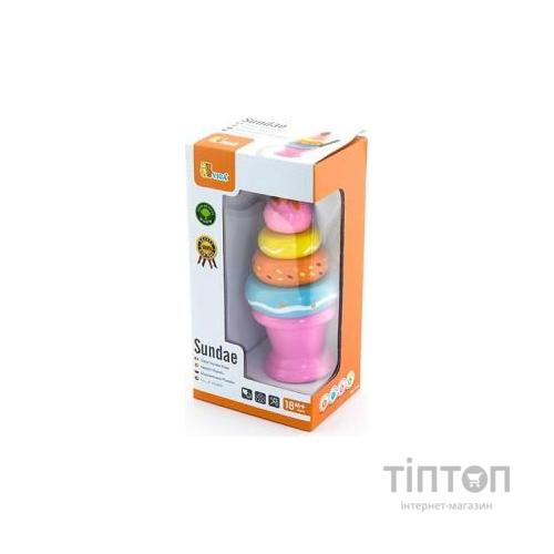 Ігровий набір Viga Toys Морозиво з фруктами. Полуничка (51321)