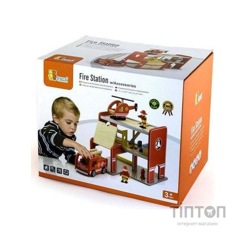 Ігровий набір Viga Toys Пожежна станція (50828)