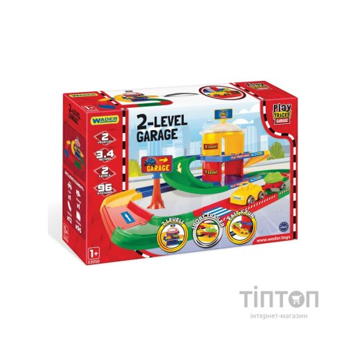 Ігровий набір Wader Play Tracks Garage - гараж 2 поверхи (53010)