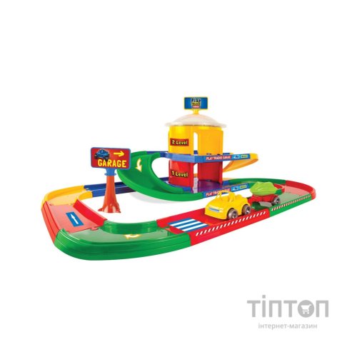 Ігровий набір Wader Play Tracks Garage - гараж 2 поверхи (53010)
