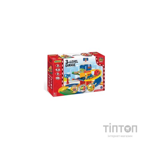 Ігровий набір Wader Play Tracks Garage - гараж 3 поверхи (53030)