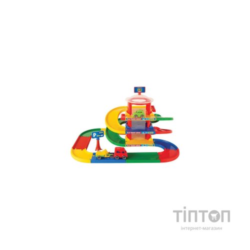 Ігровий набір Wader Play Tracks Garage - гараж 3 поверхи (53030)