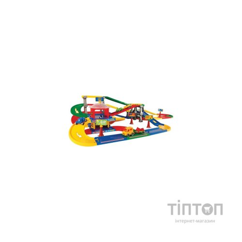 Ігровий набір Wader Play Tracks Garage - паркінг з трасою (53080)