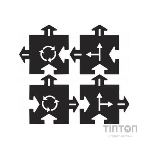 Ігровий набір Waytoplay додаткових елементів Перехрестя 4 дорожні частини (063)