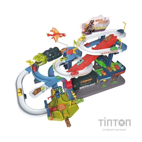 Ігровий набір ZIPP Toys Dino автотрек-міська розв'язка електричний, 8 машинок (6603A)