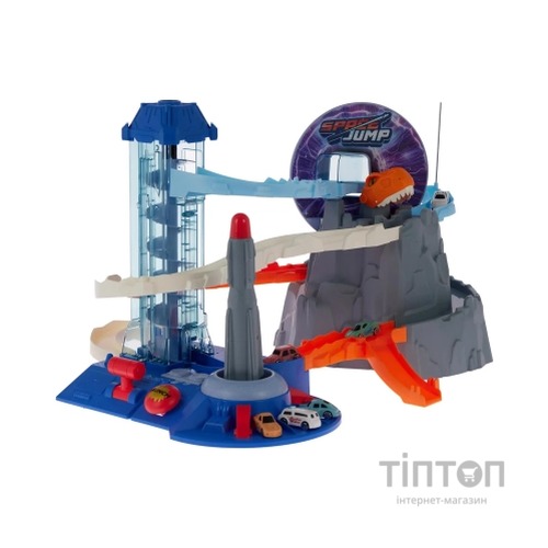 Ігровий набір ZIPP Toys Dino автотрек-ракета електричний, 6 машинок (5508A)