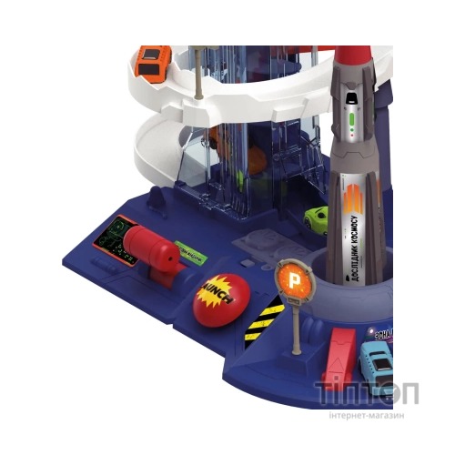 Ігровий набір ZIPP Toys Dino автотрек-ракета електричний, 6 машинок (5508A)