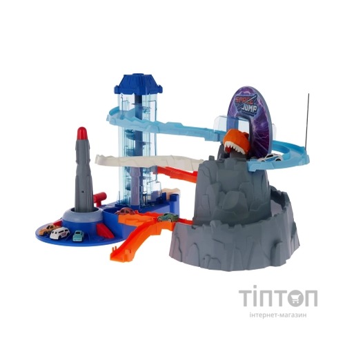 Ігровий набір ZIPP Toys Dino автотрек-ракета електричний, 6 машинок (5508A)