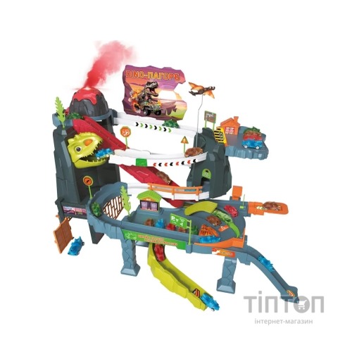 Ігровий набір ZIPP Toys Dino автотрек-вулкан електричний, 8 машинок (5505A)