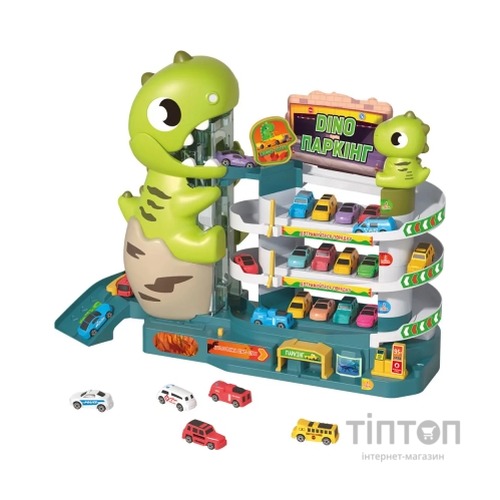 Ігровий набір ZIPP Toys Dino паркінг електричний, 6 машинок (3311A)