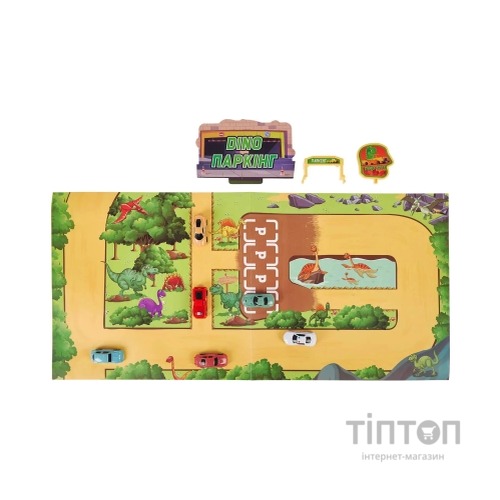 Ігровий набір ZIPP Toys Dino паркінг електричний, 6 машинок (3311A)