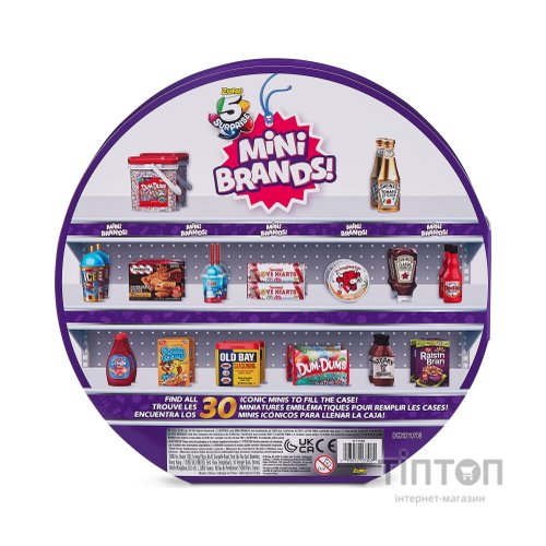 Ігровий набір Zuru Mini Brands Supermarket Колекційний дисплей з 5 фігуркам (77205)