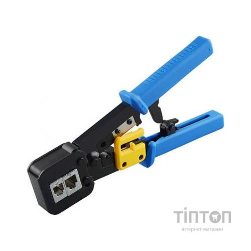 Інструмент Merlion RJ-45 (8P8C), RJ-12/11 (6P6C), 4P/6P/8P, з храповиком (EZ-RJ45)