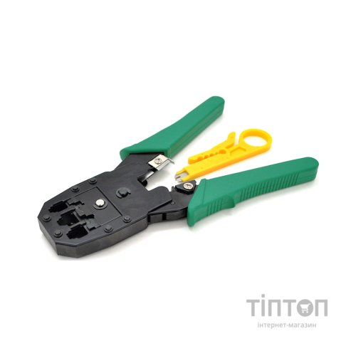 Інструмент Merlion RJ-45(8P8C) и RJ-12/11(6P6C/4P4C) Green (YT-MLT-4 / 03514)