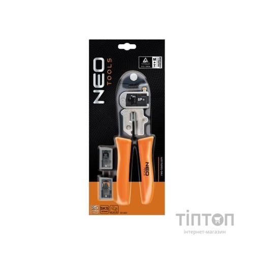 Інструмент Neo Tools для обжима наконечников 4P, 6P, 8P (01-501)