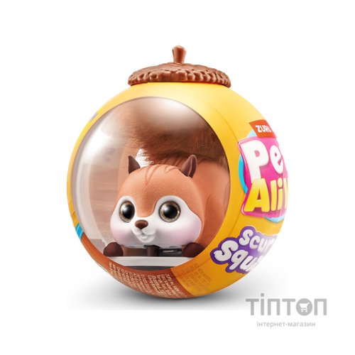 Інтерактивна іграшка Pets & Robo Alive Pets alive S1 Білочка коричневий (9565E)