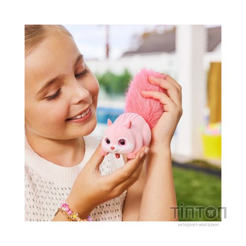 Інтерактивна іграшка Pets & Robo Alive Pets alive S1 Білочка рожевий (9565B)
