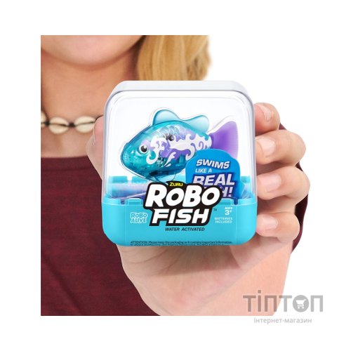 Інтерактивна іграшка Pets & Robo Alive S3 - Роборибка (блакитна) (7191-3)