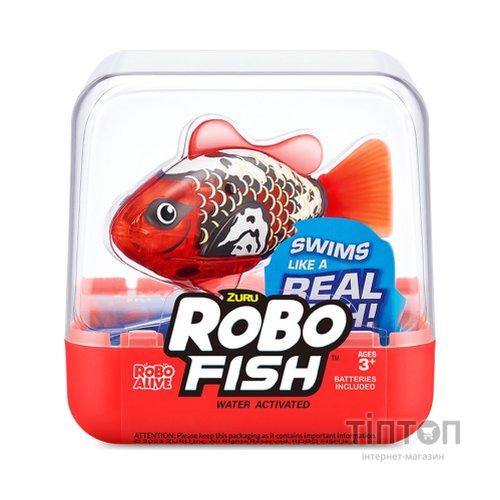 Інтерактивна іграшка Pets & Robo Alive S3 - Роборибка (червона) (7191-1)