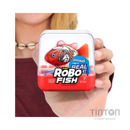 Інтерактивна іграшка Pets & Robo Alive S3 - Роборибка (червона) (7191-1)