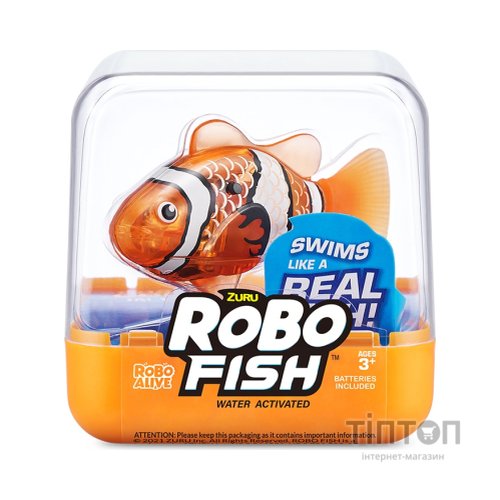 Інтерактивна іграшка Pets & Robo Alive S3 - Роборибка (помаранчева) (7191-5)