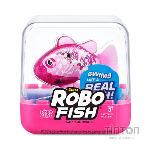Інтерактивна іграшка Pets & Robo Alive S3 - Роборибка (рожева) (7191-6)