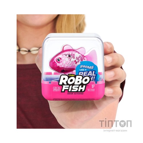 Інтерактивна іграшка Pets & Robo Alive S3 - Роборибка (рожева) (7191-6)