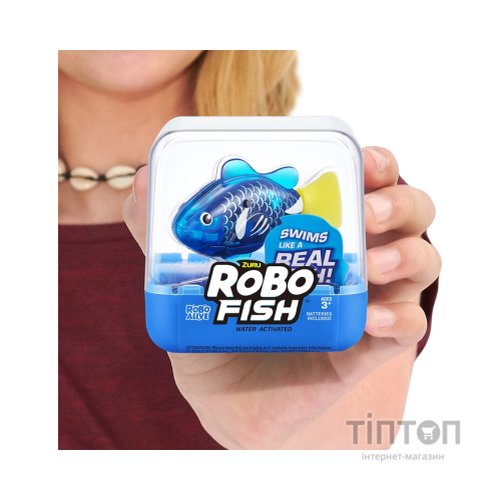 Інтерактивна іграшка Pets & Robo Alive S3 - Роборибка (синя) (7191-4)