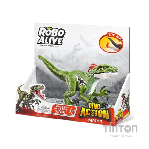 Інтерактивна іграшка Pets & Robo Alive серії Dino Action - Раптор (7172)