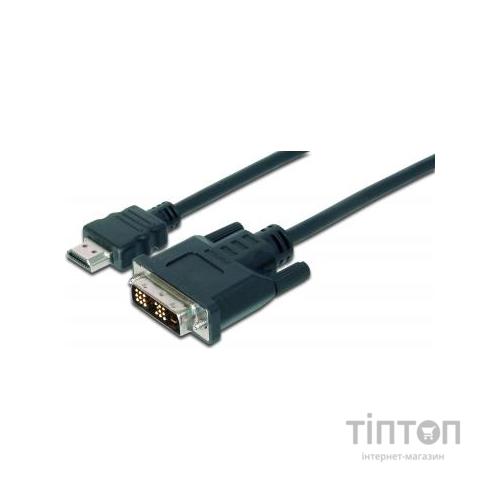 Кабель ASSMANN HDMI to DVI-D (AM/AM) 2m, black