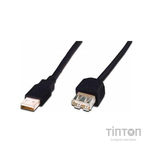 Кабель ASSMANN USB 2.0 (AM/AF) 5.0 m, black