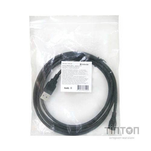 Кабель Defender USB08-06 USB 2.0 - Micro USB, 1.8м (87459)
