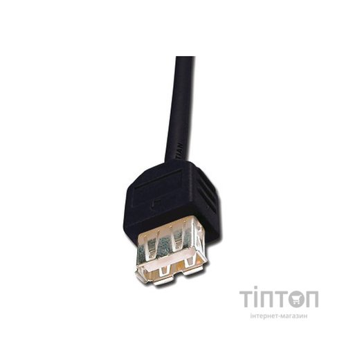 Кабель Digitus USB 2.0 AM/AF 3.0 m, black